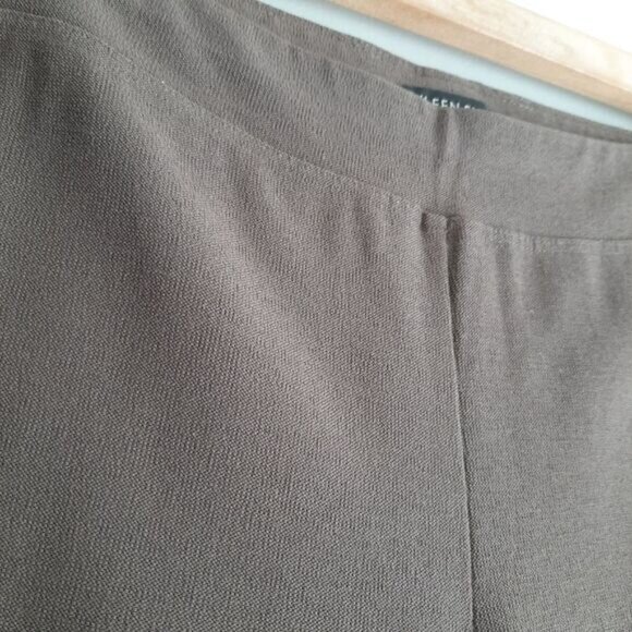 EILEEN FISHER Washable Stretch Crepe Pant Slim Fit Ankle Brown Sz XS - Picture 6 of 11